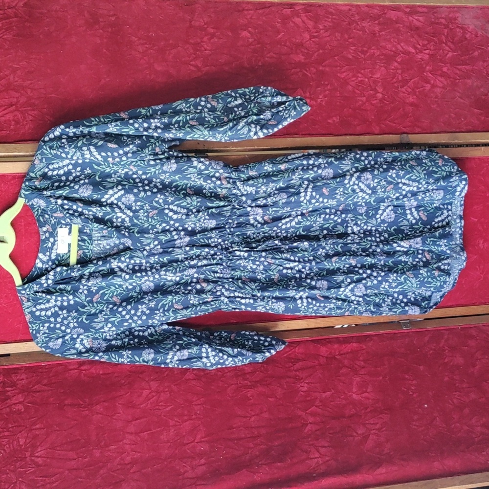 Ann Taylor Loft XS midi dress 3/4 sleeve - Picture 2 of 7